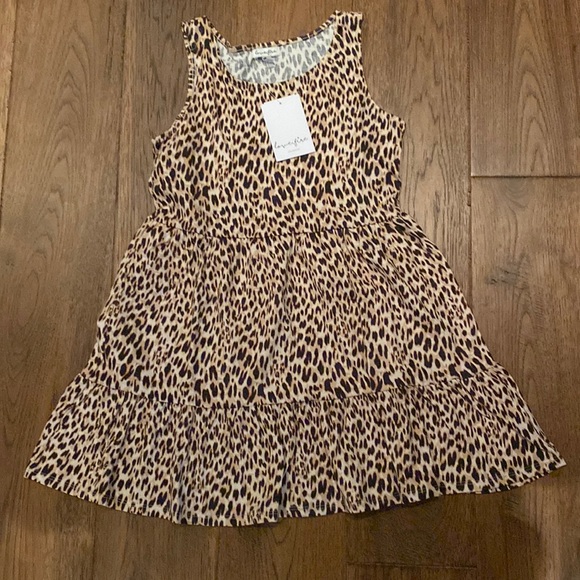 love, Fire Other - Love, fire Kids leopard tiered print dress. BNWT